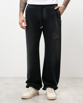 AMIRI Сірі спортивні штани з монограмою логотипа AMJYSP1039