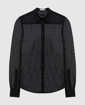 Helmut Lang Чорна блуза з вовною P01HW507