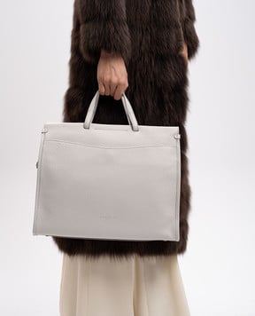 Gianni Chiarini Белая кожаная сумка-тоут Lavinia BS11400TKL