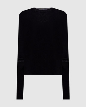 Ann Demeulemeester Чорний джемпер Lyell з вовни з довгими рукавами B0012283KN043