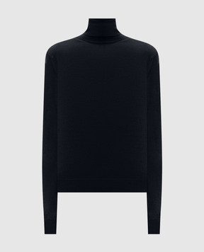 John Smedley Чорний гольф AOFIE з вовни мериноса AOFIE