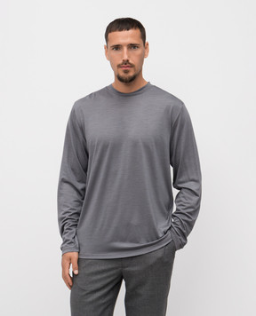 Sease Серый лонгслив из шерсти LR040TJ014