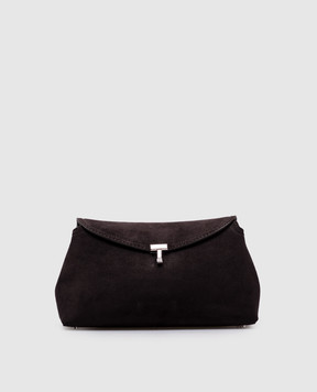 Toteme Коричнева замшева сумка T-Lock 234WAL944LE0004