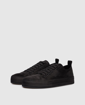 Ann Demeulemeester Черные замшевые кеды Gert Crosta B0012588LT147
