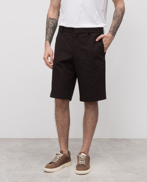 Loro Piana Коричневые шорты Jarno FAP3256