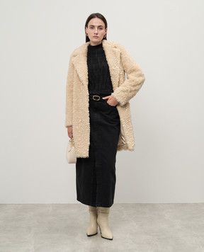 Twinset Бежевое пальто 242TP2094