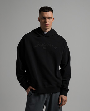 Dolce&Gabbana Чорне худі з логотипом G9AKATHU7PP