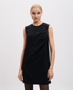 Versace Чорна сукня міні зі шпилькою 10186231A12369