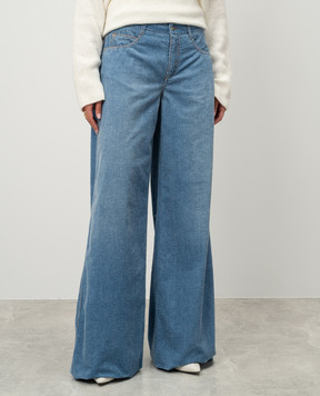 Ermanno Scervino Блакитні вельветові штани D457P368FGQ