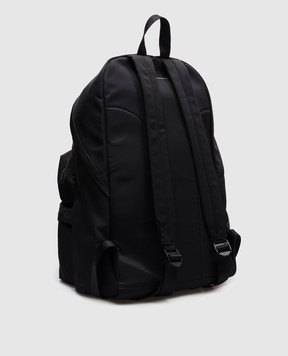 Maison Margiela MM6 Чорний рюкзак з патчем логотипа SB5WA0006P6416