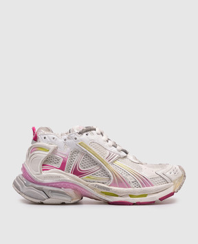 Balenciaga Белые кроссовки Runner с градиентом 772767WRUNG
