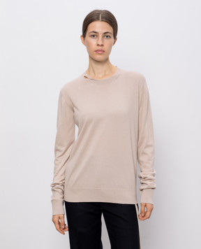 Ann Demeulemeester Бежевий джемпер Nemi з кашеміром та шовком B0012515KN055