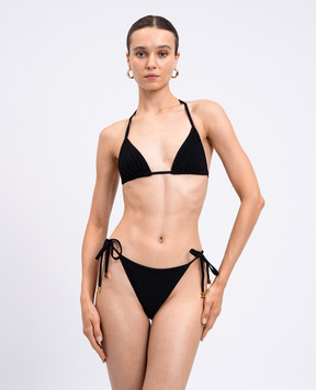 Balmain Черный купальник с логотипом BKB962260