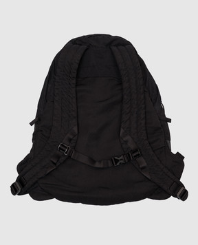 C.P. Company Черный рюкзак с узором логотипа MAC230A005269G