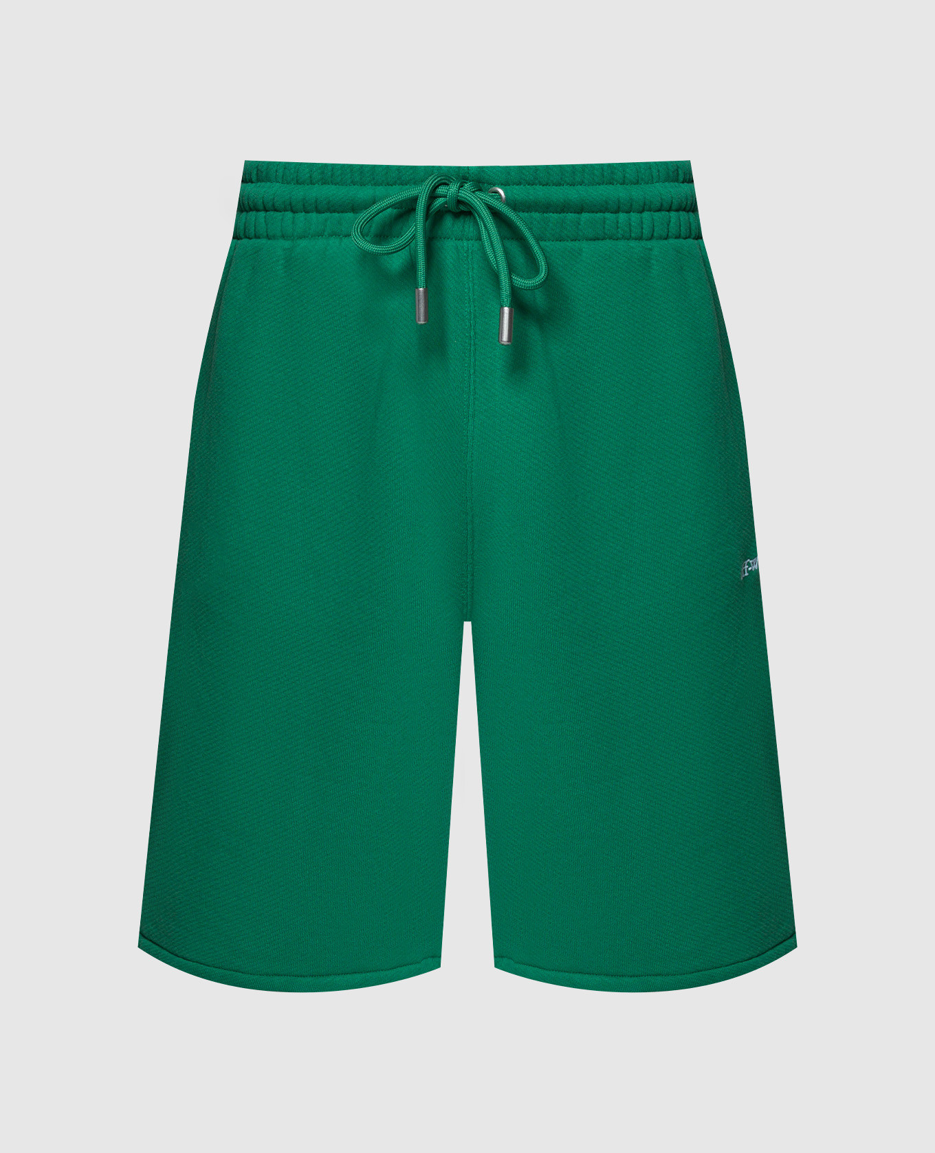 Green shorts with Bandana Arrow embroidery
