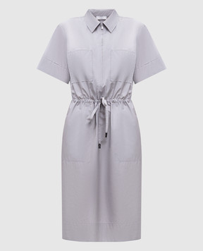 Peserico Сіра сукня-сорочка S0211601919