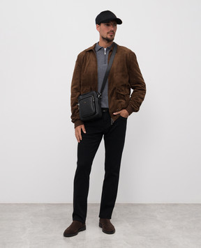 Cashmere&Whiskey Серое поло из шерсти мериноса 94394Z