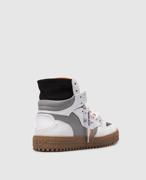Off-White Кожаные хайтопы 3.0 Off Court с нашивкой логотипа OMIA065S24LEA002