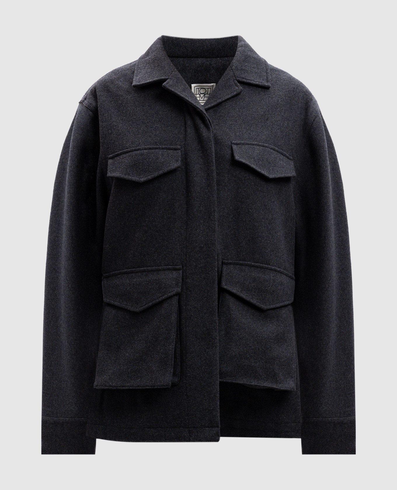 

Серое пальто с шерстью, Серый, Пальто