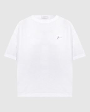 Peserico Белая футболка с логотипом S06890J0K00070