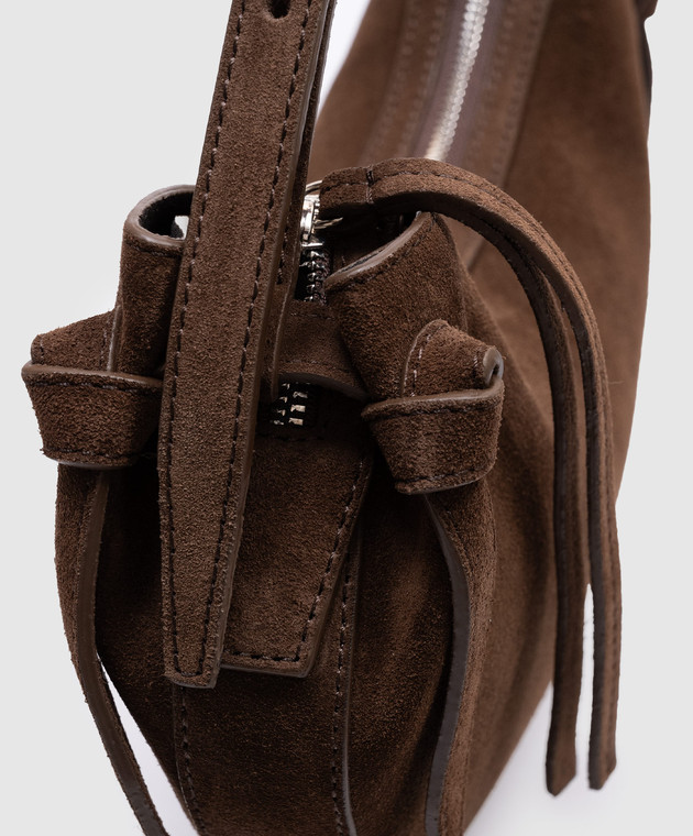 YUZEFI Коричнева замшева сумка-хобо FORTUNE COOKIE FORTUNECOOKIE зображення 4