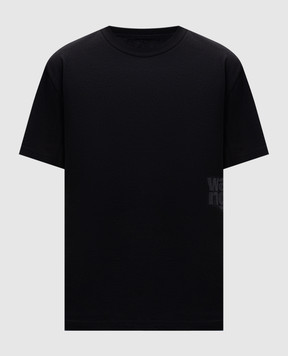 Alexander Wang Чорна футболка з фактурним логотипом 4CC3241520
