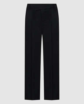 Ann Demeulemeester Черные штаны Jesper из шерсти 2402MTR10FA515