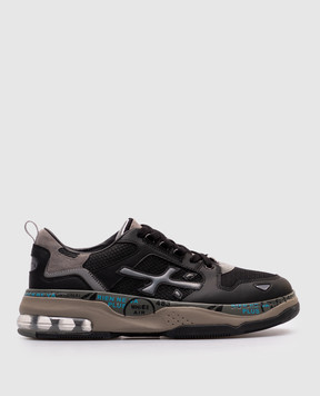 Premiata Черные комбинированные кроссовки DRAKE DRAKE