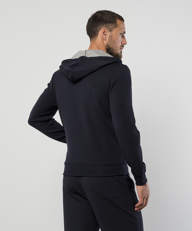 Canali Синя спортивна куртка MJ02045T0831 зображення 4