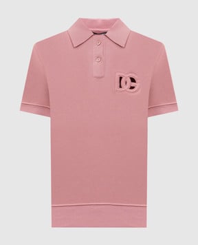 Dolce&Gabbana Рожеве поло з логотипом F8V33ZGDCX3