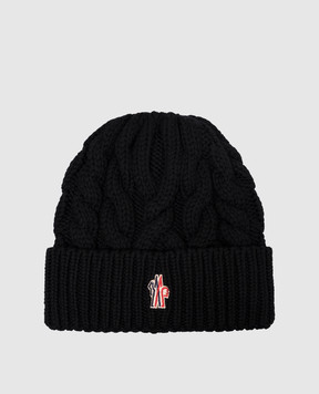 Moncler Grenoble Чорна шапка з вовни K20983B00013M1172