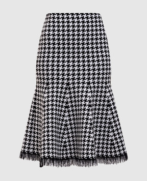 Alexander McQueen Юбка миди в узор 829318Q1BDB