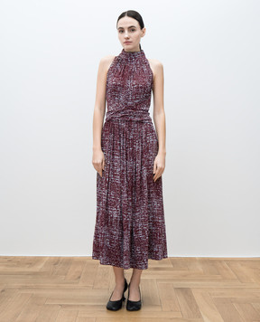 PROENZA SCHOULER Бордова сукня міді Lola R2513022BYP137