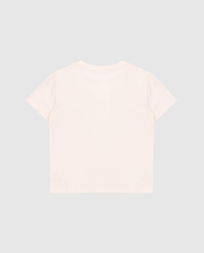 Dolce&Gabbana Детская розовая футболка с логотипом L5JTNKG7PKU