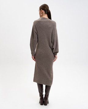 Agnona Коричнева сукня з кашеміром KR040281K120F