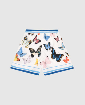 Dolce&Gabbana Дитячі білі шорти в принт L52Q33FI5KS812+