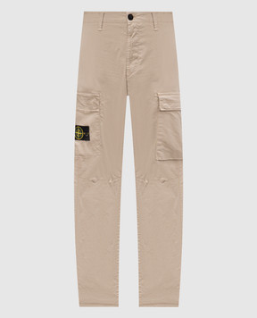 Stone Island Бежеві карго з патчем логотипа K2S153100032S0010