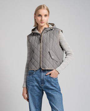 Brunello Cucinelli Серый жилет с цепочкой мониль MB5742787