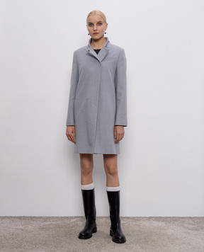 Brunello Cucinelli Сіре пальто з вовни та кашеміру ME4179124