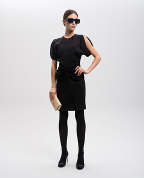 Victoria Beckham Чорна сукня з драпіруванням 1424WDR006087A