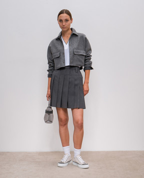 Brunello Cucinelli Біла футболка з ланцюжком моніль M0T18BD222