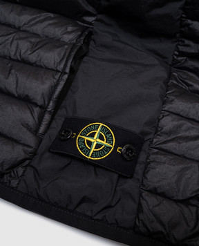 Stone Island Дитячий чорний пуховий жилет з логотипом K1S16G100002S002468