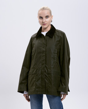 Toteme Зеленая куртка 244WRO4722FB0320