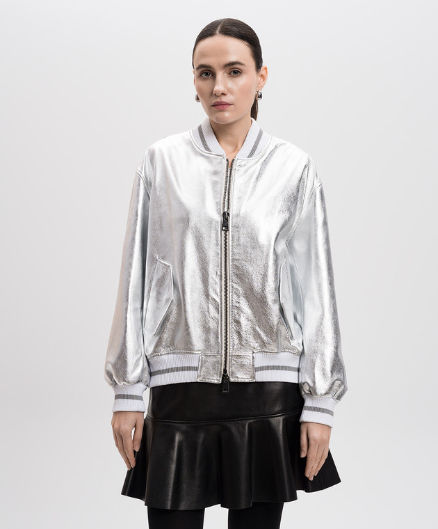 Simonetta Ravizza кожаный бомбер Lily S05JA222L1 изображение 3