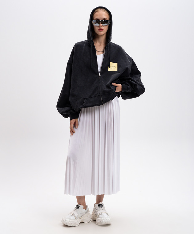 Vetements - Черная спортивная куртка с принтом логотипа UA65HD210B
