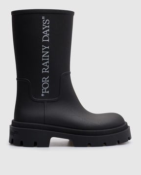 Off-White Чорні черевики Reboot Rainy Days OWIE049C99MAT001