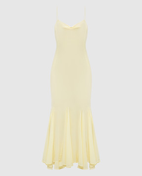 The Andamane Жовта сукня міді Rosie-Flared TM150187ATNS038