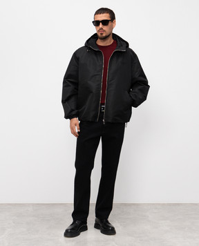 Givenchy Бордова футболка з нашивкою логотипа BM71NK3YRP