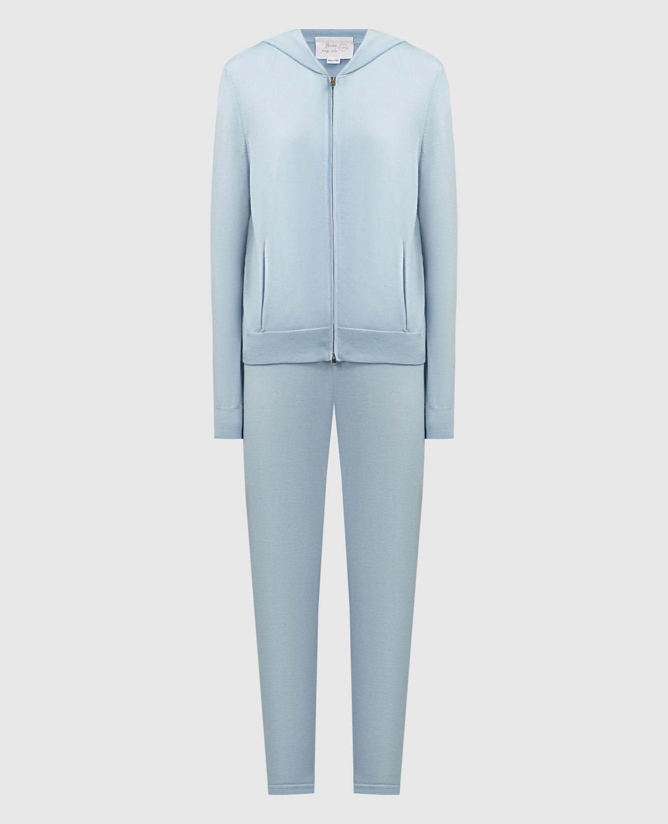 Blue sports suit made of wool