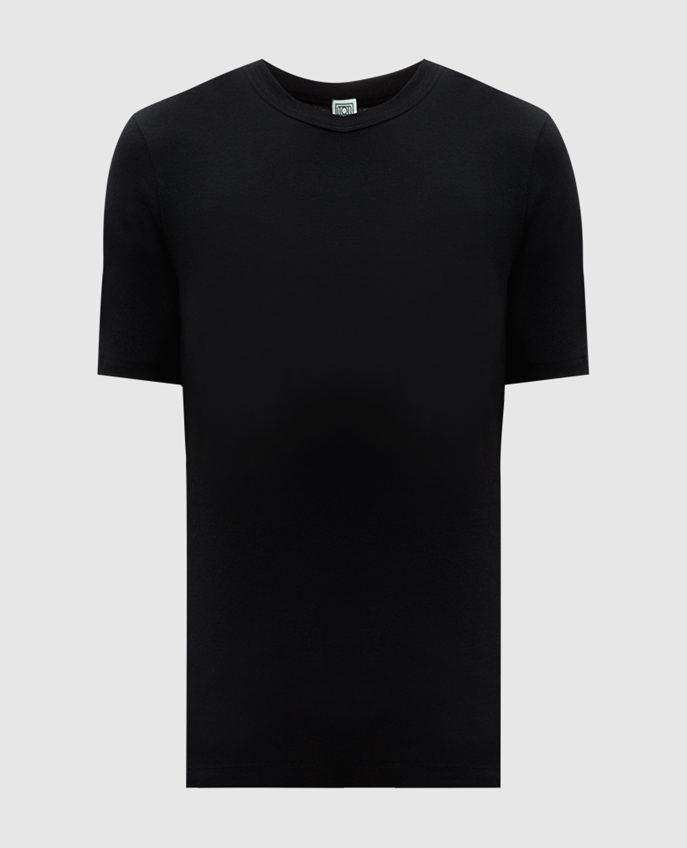 

Черная футболка в рубчик, Черный, Футболки